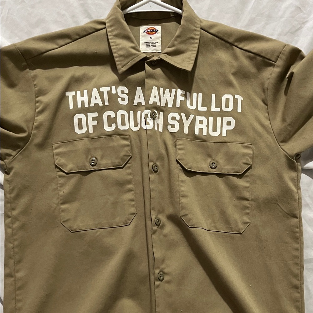 Dickies Khaki Graphic Men's Shirt